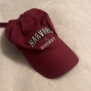 Harvard hockey baseball hat